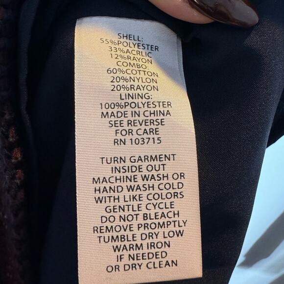 Nanette Lepore Lace-Bodice Bell Sleeve Cranberry Multi Dress Size 10 NWT - Picture 9 of 10